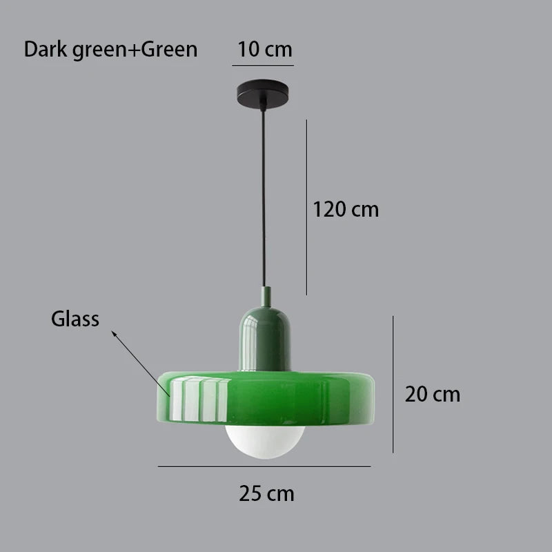 Lampe Suspendue Nordic Retro Glass