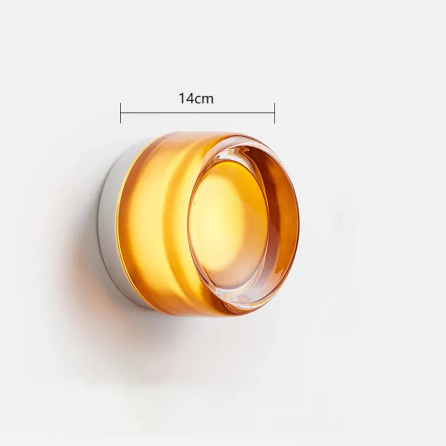 Lampe Murale Ronde en Verre