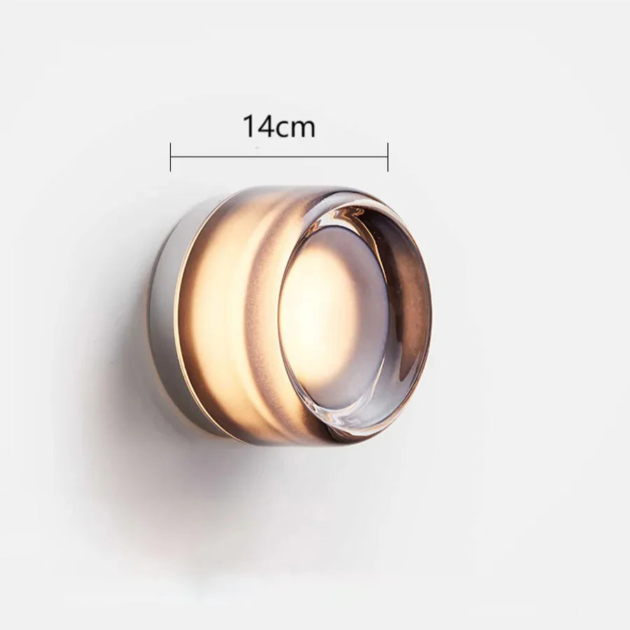 Lampe Murale Ronde en Verre
