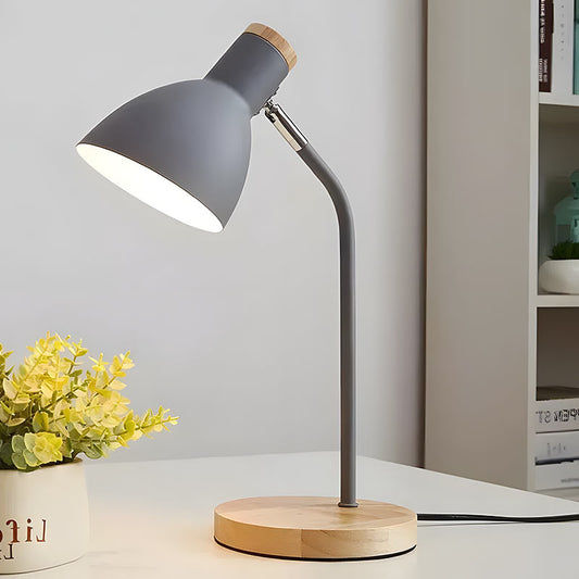 Lampe de Chevet Grise Bois