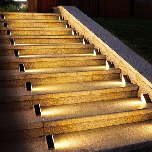 Solarbetriebene Treppenbeleuchtung